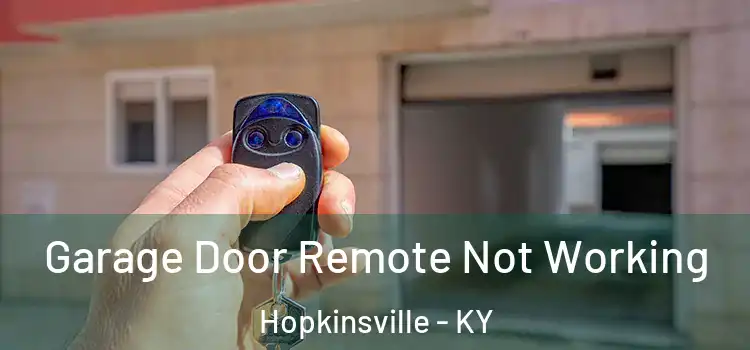  Garage Door Remote Not Working Hopkinsville - KY